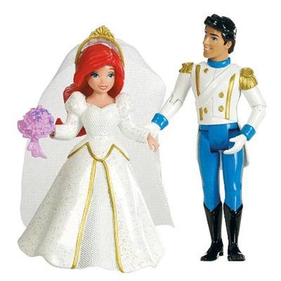 Księżniczki Disneya, lalki Arielka i Eryk Mattel