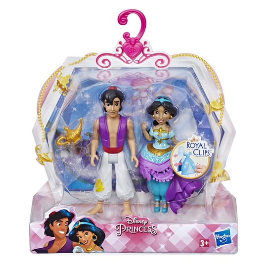 Księżniczki Disneya, mini laleczki Jaśmina i Alladyn, E3051/E3082 Hasbro