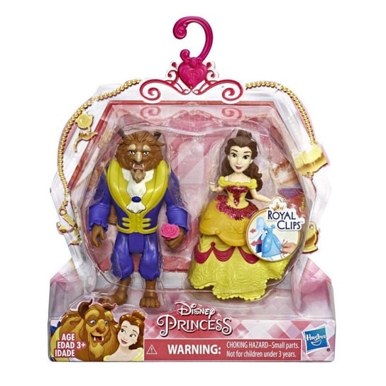 Księżniczki Disneya, mini laleczki para książęca Belle i Beast, E3051/E4953 Hasbro