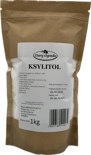 Ksylitol - Cukier Brzozowy Czysty Słodzik 1Kg Naturo