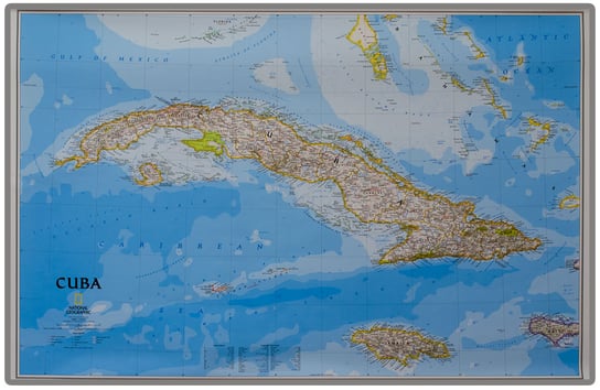 Kuba Classic - mapa ścienna polityczna do wpinania - pinboard, 1:1 500 000, National Geographic National geographic