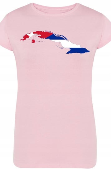 Kuba Flaga Damski T-Shirt Modny Nadruk Rozm.M Inna marka