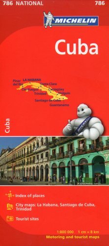 Kuba. Mapa 1:800 000 Michelin Travel Publications