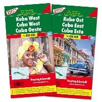 Kuba West und Ost, Autokarten Set 1:400.000 Freytag + Berndt, Freytag-Berndt Und Artaria Kg