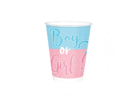 Kubeczki Boy or Girl? na Baby Shower - 250 ml - 8 szt. Amscan