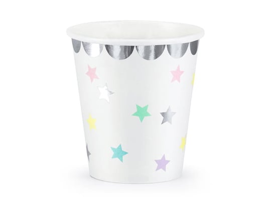 Kubeczki Jednorożec - Gwiazdki, 180 Ml (1 Op. / 6 Szt.) Party Deco