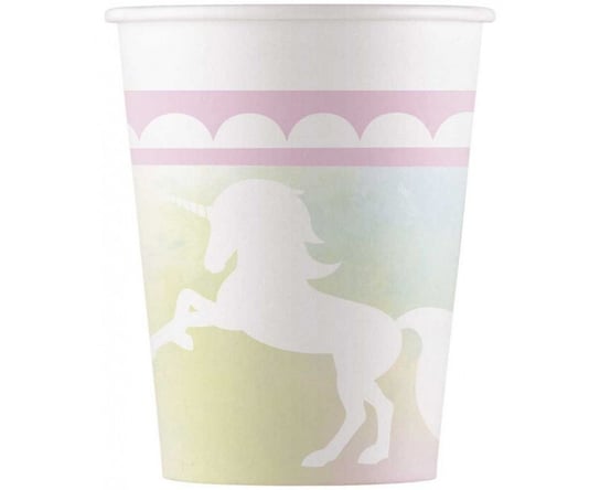 Kubeczki papierowe Believe in unicorn, 200 ml,  8 szt. Procos