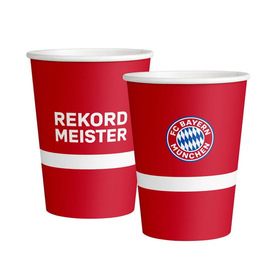 Kubeczki papierowe FC Bayern Monachium 500 ml, 6 szt. AMSCAN
