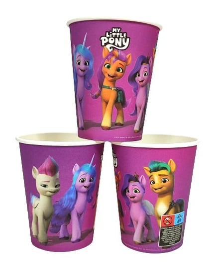 Kubeczki papierowe My Little Pony 10 sztuk - 200 ml Inna marka