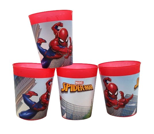 Kubeczki plastikowe Spider-Man 4 sztuki - 250 ml Procos