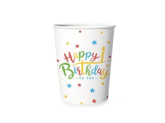 Kubeczki Urodzinowe Happy Birthday To You - 6 Szt. PartyPal