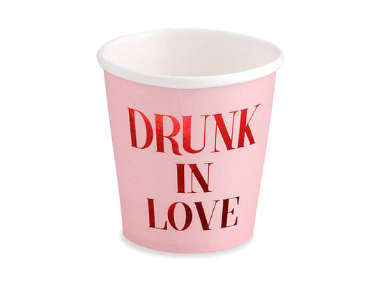Kubeczki Walentynki - Drunk in love, 260 ml, 6 sztuk Inna marka