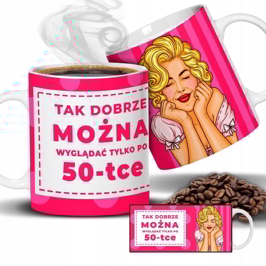 KUBEK BLASK 50-TKI PREZENT DLA NIEJ URODZINY Wzory StyleCouture