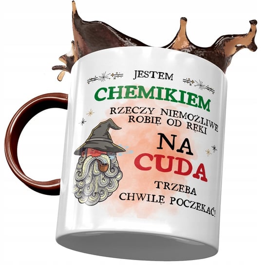 Kubek Bordowy Dla Chemika Jestem Chemikiem Prezent z Nadrukiem ze Zdjęciem PoliDraw