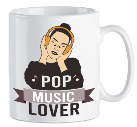 Kubek ceramiczny 300ml Muzyczny MUSIC POP LOVER Mrapol