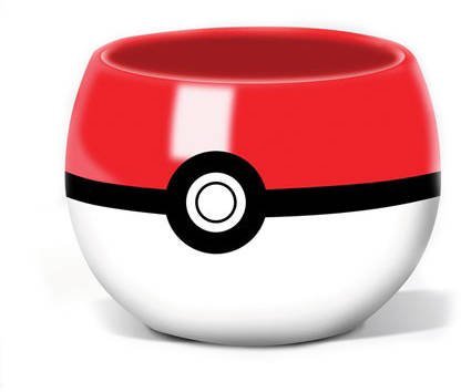 Kubek ceramiczny, 3D Pokeball, 320 ml, Gift World, czerwony Gift World