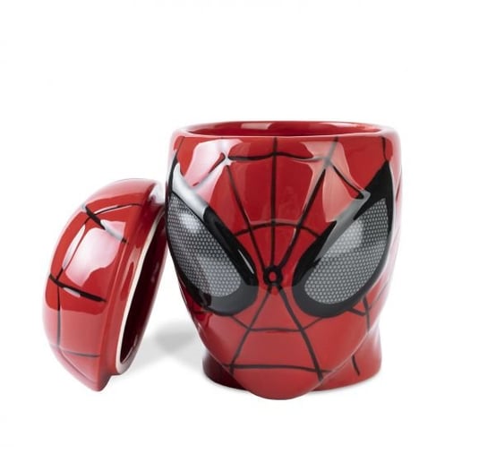 Kubek ceramiczny, 3D Spider-man, 350 ml, ABYSSE CORP, czerwony Spider-Man