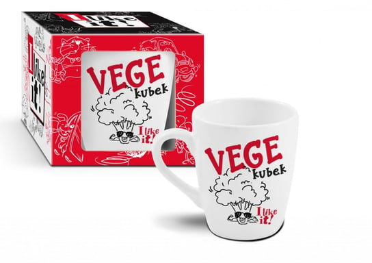 Kubek ceramiczny, baryłka "Vege kubek" I LIKE IT, 300 ml, BGtech BGtech