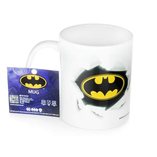 Kubek ceramiczny, Batman 010, 330 ml, DC, biały DC COMICS