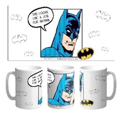 Kubek ceramiczny, Batman 056, 330 ml, ERT Group, biały ERT Group