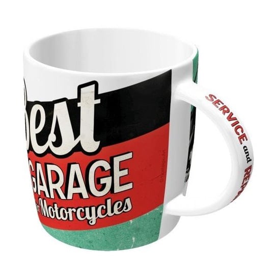Kubek ceramiczny, Best Garage, 340 ml, Nostalgic-Art Merchandising Nostalgic-Art Merchandising