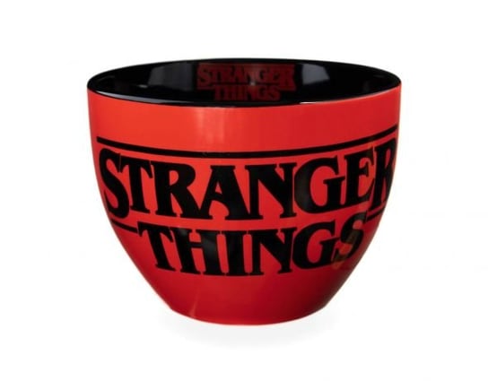 Kubek ceramiczny, bez ucha, Stranger Things, 630 ml, czerwony Stranger Things