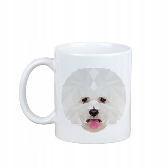 Kubek ceramiczny Bichon Frise geometryczny pies 330 ml, Art-Dog Art-Dog