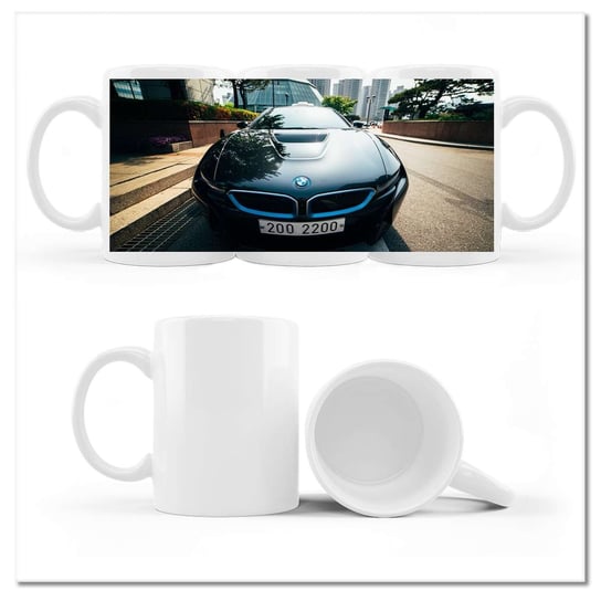 Kubek ceramiczny, BMW Samochody Auta Beemki, 330 ml, ZeSmakiem, biały ZeSmakiem
