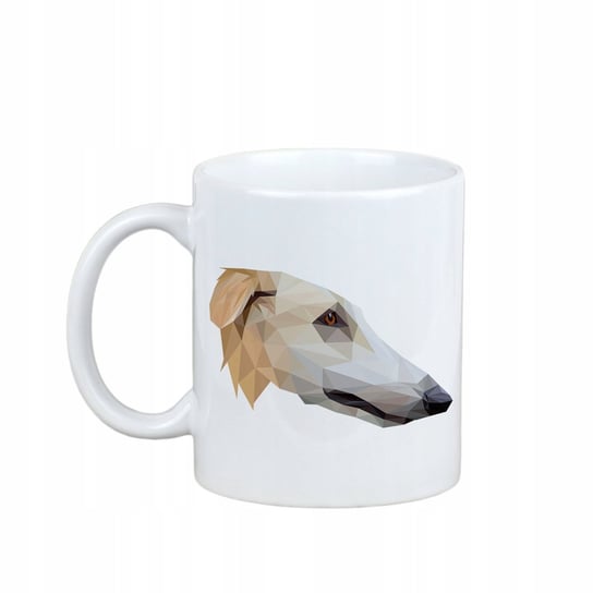 Kubek ceramiczny Borzoj geometryczny pies 330 ml, Art-Dog Art-Dog