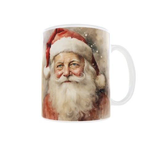 Kubek ceramiczny, Boże Narodzenie, Mikołaj Santa V4, 300 ml Inna marka
