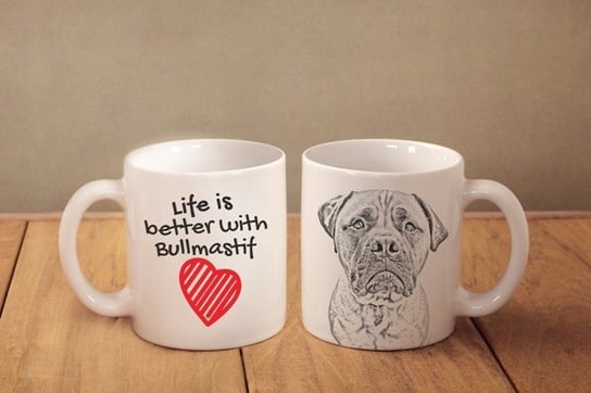 Kubek ceramiczny Bulmastif Bullmastiff 330 ml, Art-Dog Art-Dog