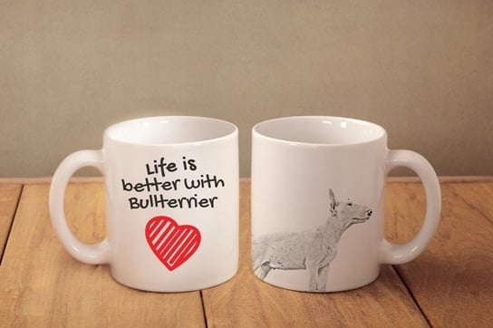 Kubek ceramiczny Bulterier Bull Terrier 330 ml, Art-Dog Art-Dog