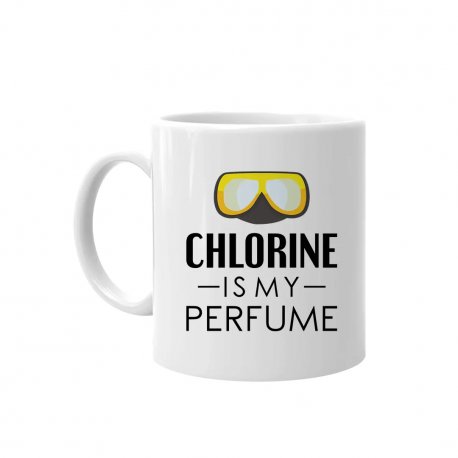 Kubek ceramiczny Chlorine is my perfume 330 ml, Koszulkowy Koszulkowy