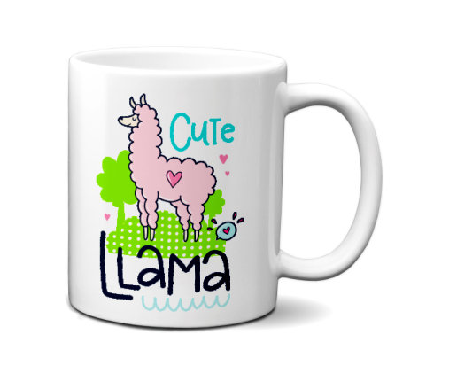 Kubek ceramiczny, Colorpower Cute Llama, 300 ml Mrapol