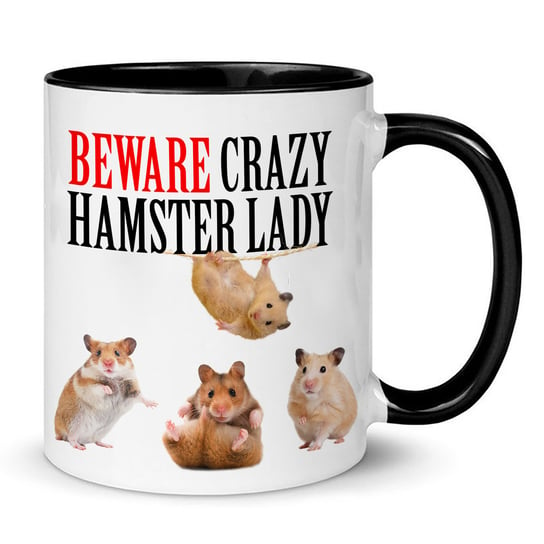 Kubek ceramiczny, CRAZY HAMSTER LADY, 480 ml, StyleCouture StyleCouture