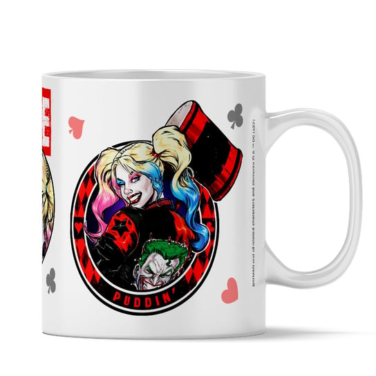 Kubek ceramiczny, DC Harley Quinn 002, 330 ml, biały Inna marka