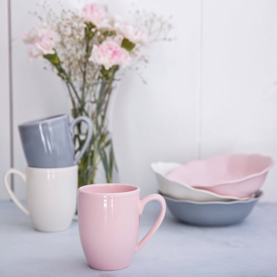 Kubek ceramiczny Diana Rustic 300 ml Pink AMBITION Ambition