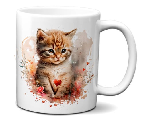 Kubek ceramiczny, Dla Kociarzy Kot Cat V3, 300 ml Mrapol