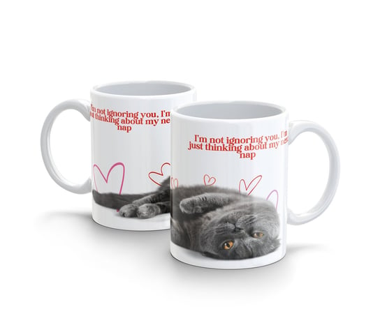 Kubek ceramiczny, dla Kociarzy Kot Love CatB2 v9, 300 ml Mrapol