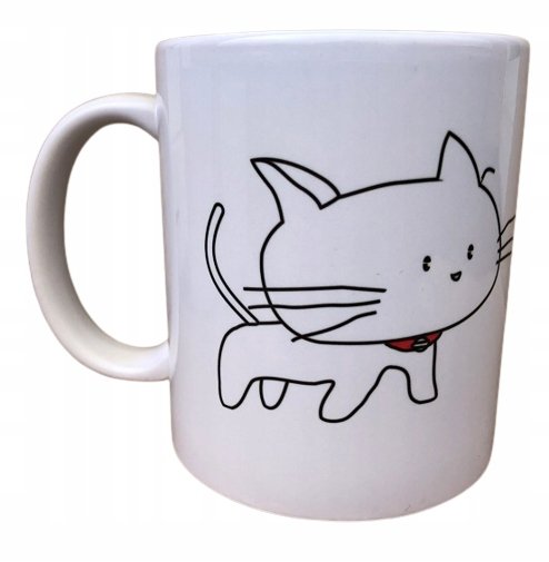 Kubek ceramiczny, Dla Miłośniczki Kotów, 330 ml, biały Inna marka