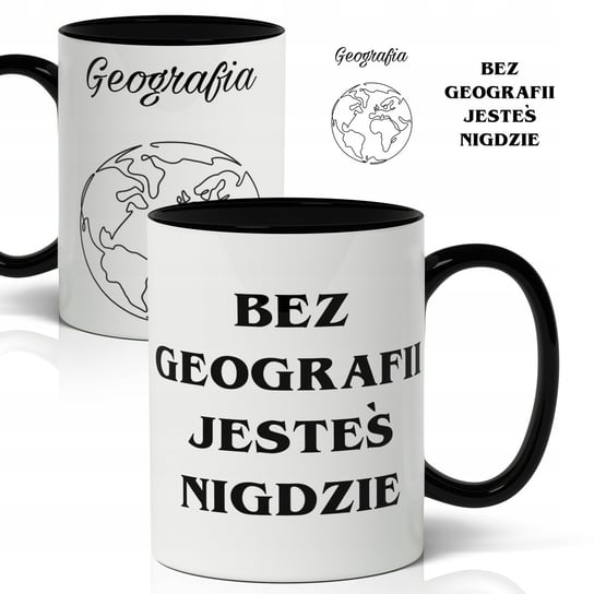 Kubek ceramiczny, dla Nauczyciela GEOGRAFII na Prezent Wzory, 330 ml Inna marka