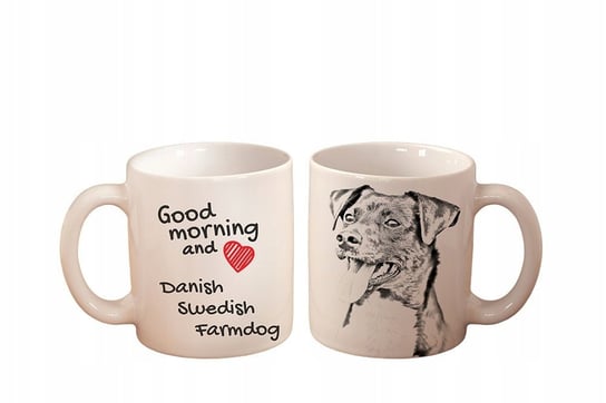 Kubek ceramiczny Duńsko-szwedzki pies wiejski 330 ml, Art-Dog Art-Dog