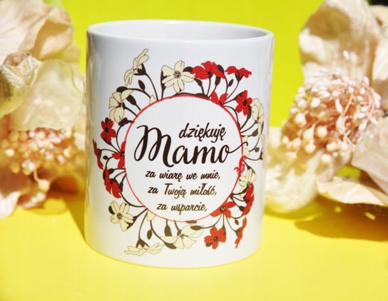 Kubek ceramiczny dziękuje Mamo ..., dla Mamy, Dzień Mamy, 450 ml, Sowia Aleja Inna marka