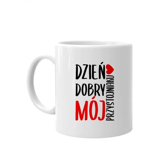 Kubek ceramiczny Dzień Dobry Mój Przystojniaku - Dla Chłopaka 330 ml, Koszulkowy Koszulkowy