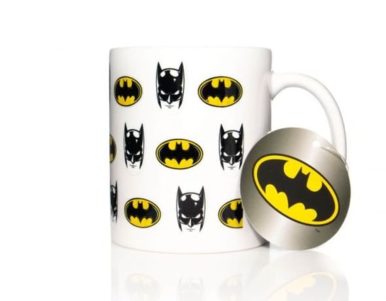 Kubek ceramiczny, filmowy, DC Batman 004, biały Batman