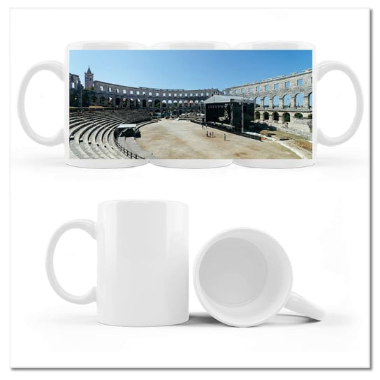 Kubek ceramiczny Foto Amfiteatr w Puli arena 330 ml, ZeSmakiem ZeSmakiem