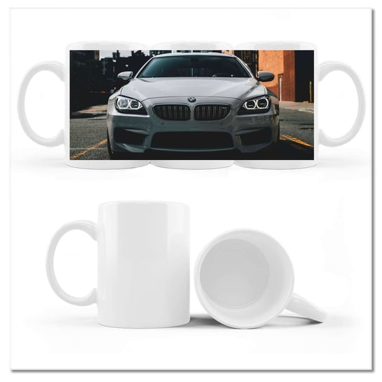Kubek ceramiczny Foto Białe sportowe BMW 330 ml, ZeSmakiem ZeSmakiem