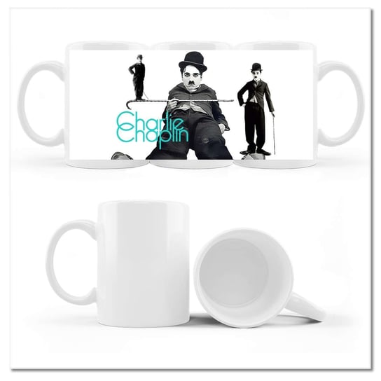 Kubek ceramiczny Foto Charlie Chaplin Laseczka 330 ml, ZeSmakiem ZeSmakiem