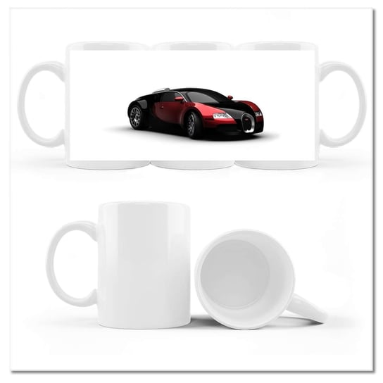 Kubek ceramiczny Foto Czerwone Bugatti Veyron 330 ml, ZeSmakiem ZeSmakiem