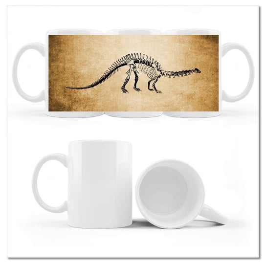 Kubek ceramiczny Foto Dinozaur Prehistoria Dino 330 ml, ZeSmakiem ZeSmakiem